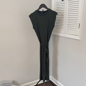 Alya Black Maxi Dress with Belt